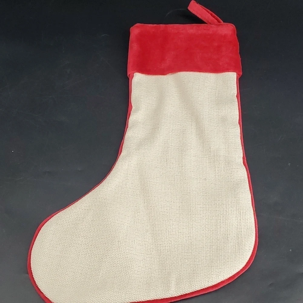 NEW MOM West Elm Linen Christmas Holiday Gift Christmas Stocking